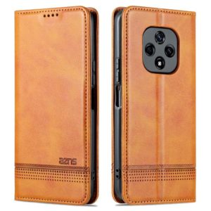 For Huawei nova 9z 5G AZNS Magnetic Calf Texture Leather Phone Case(Light Brown) (AZNS) (OEM)