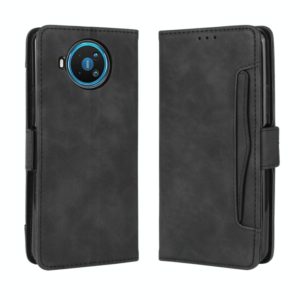 For Nokia 8.3 5G Wallet Style Skin Feel Calf Pattern Leather Case ，with Separate Card Slot(Black) (OEM)