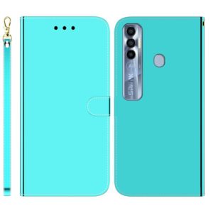 For Tecno Spark 7 Pro Imitated Mirror Surface Horizontal Flip Leather Phone Case(Mint Green) (OEM)