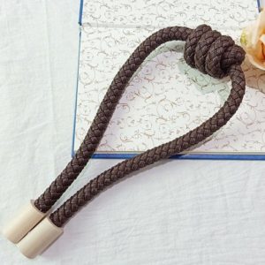 A016 Curtain Straps Free Perforation Free Installation Tassel Hanging Ball Magnet Curtain Buckle(Coffee) (OEM)
