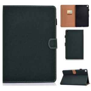 For Galaxy Tab S5e T720 Solid Color Tablet PC Universal Magnetic Horizontal Flip Leather Case with Card Slots & Holder(Green) (OEM)