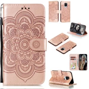 For Xiaomi Redmi Note 9 Pro Mandala Embossing Pattern Horizontal Flip PU Leather Case with Holder & Card Slots & Walle & Lanyard(Pink) (OEM)