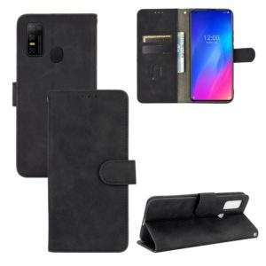 For DOOGEE N30 Solid Color Skin Feel Magnetic Buckle Horizontal Flip Calf Texture PU Leather Case with Holder & Card Slots & Wallet(Black) (OEM)