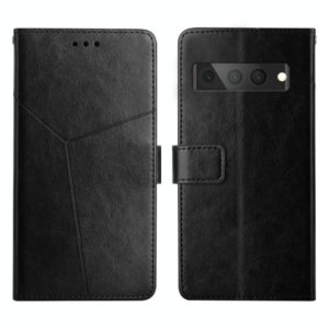 For Google Pixel 7 Pro Y Stitching Horizontal Flip Leather Phone Case(Black) (OEM)