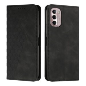 For Motorola Moto G Stylus 2022 5G Diamond Splicing Skin Feel Magnetic Leather Phone Case(Black) (OEM)
