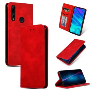 Retro Skin Feel Business Magnetic Horizontal Flip Leather Case for Huawei P Smart 2019 & P Smart Plus 2019 (Red) (OEM)