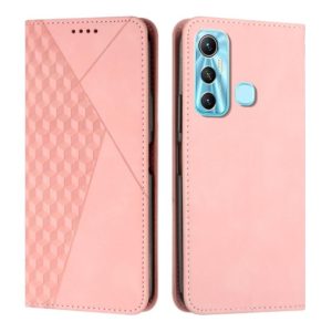 For Infinix Hot 11 Diamond Splicing Skin Feel Magnetic Leather Phone Case(Rose Gold) (OEM)