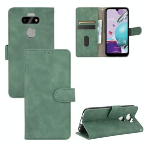 For LG K31 / Aristo 5 Solid Color Skin Feel Magnetic Buckle Horizontal Flip Calf Texture PU Leather Case with Holder & Card Slots & Wallet(Green) (OEM)