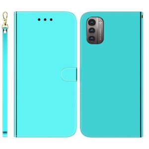 For Nokia G11 / G21 Imitated Mirror Surface Horizontal Flip Leather Phone Case(Mint Green) (OEM)