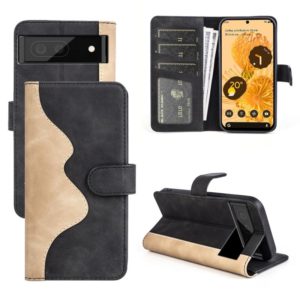 For Google Pixel 7 Pro Stitching Horizontal Flip Leather Phone Case(Black) (OEM)
