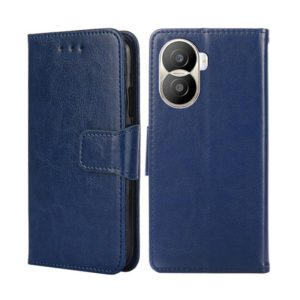 For Honor X40i Crystal Texture Horizontal Flip Leather Phone Case(Royal Blue) (OEM)