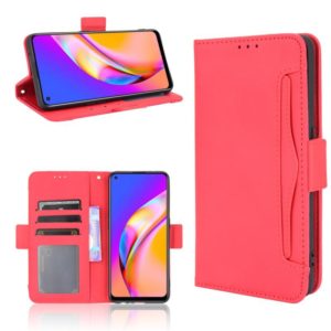 For OPPO A94 4G/F19 Pro 4G/Reno5 F/Reno5 Lite Skin Feel Calf Pattern Horizontal Flip Leather Case with Holder & Card Slots & Photo Frame(Red) (OEM)