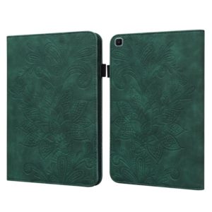 For Samsung Galaxy Tab A 8.0 2019 T290 Lace Flower Embossing Pattern Horizontal Flip Leather Case with Holder & Card Slots & Wallet & Photo Frame(Green) (OEM)