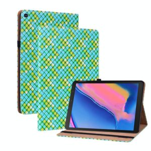 For Samsung Galaxy Tab A 8.0 2019 T290 Color Weave Leather Tablet Case with Holder(Green) (OEM)