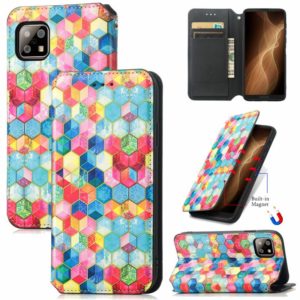 For Sharp Aquos Sense 6 Colorful Magnetic Horizontal Flip Leather Phone Case with Holder & Card Slot & Wallet(Magic Space) (OEM)