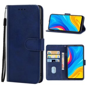 For Huawei Enjoy 10 Leather Phone Case(Blue) (OEM)