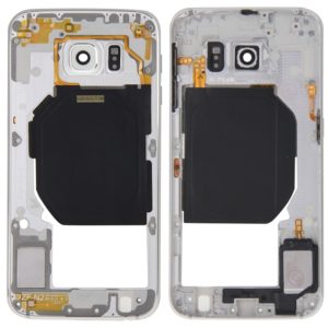 For Galaxy S6 / G920F Back Plate Housing Camera Lens Panel with Side Keys and Speaker Ringer Buzzer (White) (OEM)