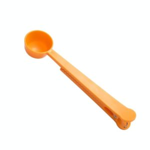 10 PCS Kitchen Plastic Multifunctional Measuring Spoon Sealing Clip(Orange) (OEM)