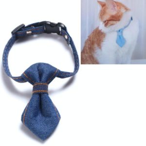 Pet Cowboy Bow Tie Collar Cats Dogs Adjustable Tie Collars Pet Accessories Supplies, Size:S 16-32cm, Style:Tie(Dark Blue) (OEM)