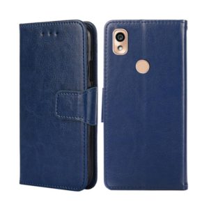 For Kyocera KY-51B Crystal Texture Leather Phone Case(Royal Blue) (OEM)