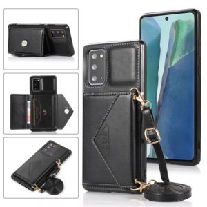 For Samsung Galaxy Note20 Ultra Multi-functional Cross-body Card Bag TPU+PU Back Cover Case with Holder & Card Slot & Wallet(Black) (OEM)
