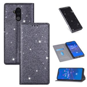 For Huawei Mate 20 Lite Ultrathin Glitter Magnetic Horizontal Flip Leather Case with Holder & Card Slots(Gray) (OEM)