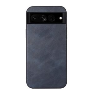 For Google Pixel 7 Pro 5G Cowhide Texture PU Phone Case(Blue) (OEM)