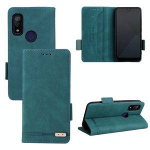 For Fujitsu Arrows WE F-51B Magnetic Clasp Leather Phone Case(Green) (OEM)