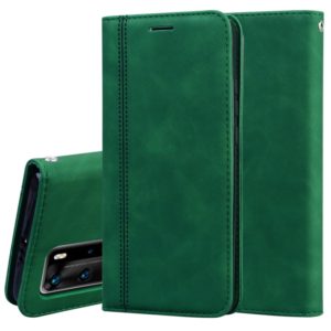 For Huawei P40 Pro Frosted Business Magnetic Horizontal Flip PU Leather Case with Holder & Card Slot & Lanyard(Green) (OEM)