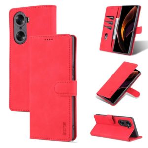 For Honor 60 AZNS Skin Feel Calf Texture Horizontal Flip Leather Phone Case(Red) (AZNS) (OEM)
