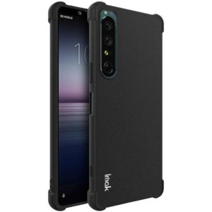For Sony Xperia 1 IV IMAK All-inclusive Shockproof Airbag TPU Case with Screen Protector (Matte Black) (imak) (OEM)