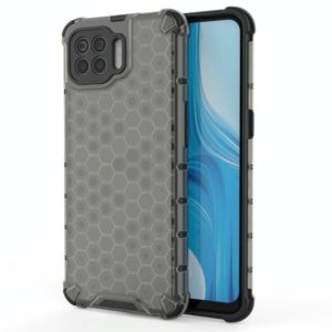 For OPPO Reno4 Lite Shockproof Honeycomb PC + TPU Case(Grey) (OEM)