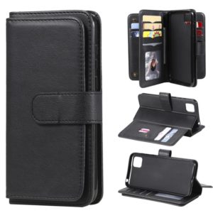 For Huawei Y5P / 9S Multifunctional Magnetic Copper Buckle Horizontal Flip Solid Color Leather Case with 10 Card Slots & Wallet & Holder & Photo Frame(Black) (OEM)