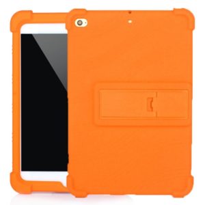 For iPad mini 5 / 4 Tablet PC Silicone Protective Case with Invisible Bracket(Orange) (OEM)