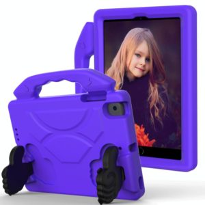 For iPad Mini 5/4/3/2/1 EVA Material Children Flat Anti Falling Cover Protective Shell With Thumb Bracket(Purple) (OEM)