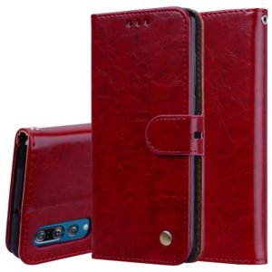 Business Style Oil Wax Texture Horizontal Flip Leather Case for Huawei P30, with Holder & Card Slots & Wallet (Red) (OEM)