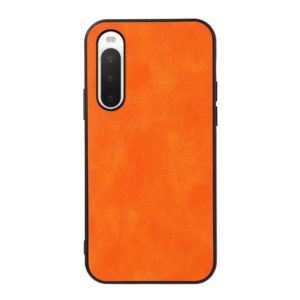 For Sony Xperia 10 IV Two-color Litchi Texture Phone Case(Orange) (OEM)