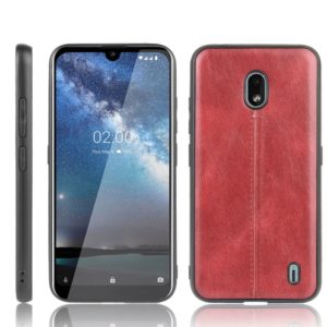 For Nokia 2.2 Shockproof Sewing Cow Pattern Skin PC + PU + TPU Case(Red) (OEM)