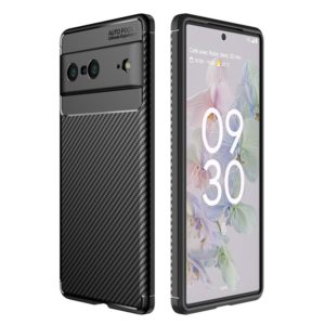 For Google Pixel 7 Carbon Fiber Texture Shockproof TPU Phone Case(Black) (OEM)