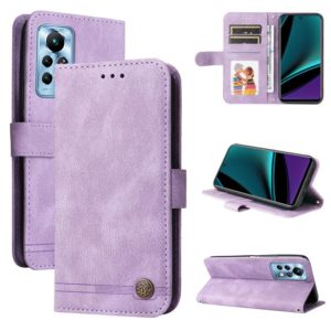 For Infinix Note 11 Pro / 11S / X697 Skin Feel Life Tree Metal Button Leather Phone Case(Purple) (OEM)