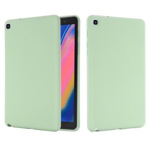 For Samsung Galaxy Tab A 8.0&S Pen 2019 Solid Color Liquid Silicone Shockpoof Tablet Case(Green) (OEM)