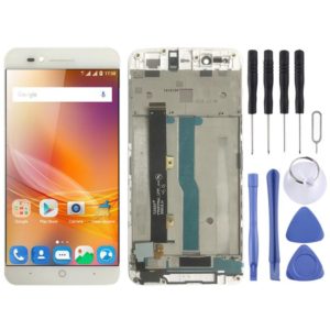 OEM LCD Screen for ZTE Blade A610 / A610C / A612 Digitizer Full Assembly with Frame（White) (OEM)