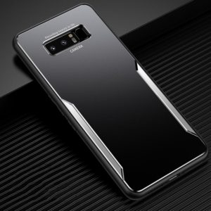 For Samsung Galaxy Note8 Blade Series TPU Frame + Titanium Alloy Sand Blasting Technology Backplane + Color Aluminum Alloy Decorative Edge Mobile Phone Protective Shell(Black + Silver) (OEM)