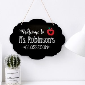 Double-Sided Lanyard Wooden Small Blackboard Home Decoration Message Simple Listing(Cloud Shape 30x22cm) (OEM)