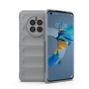 For Huawei Mate 50 Magic Shield TPU + Flannel Phone Case(Grey) (OEM)
