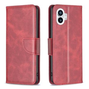 For Nothing Phone 1 Lambskin Texture Leather Phone Case(Red) (OEM)