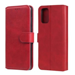 For OPPO A52 / A72 / A92 Classic Calf Texture PU + TPU Horizontal Flip Leather Case, with Holder & Card Slots & Wallet(Red) (OEM)