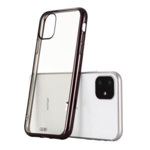 For iPhone 11 Pro GEBEI Plating TPU Shockproof Protective Case(Black) (GEBEI) (OEM)