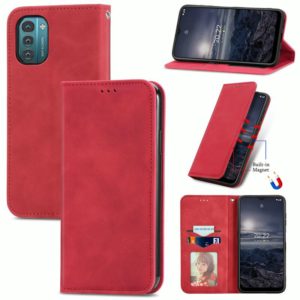 For Nokia G21 Retro Skin Feel Magnetic Horizontal Flip Leather Phone Case(Red) (OEM)