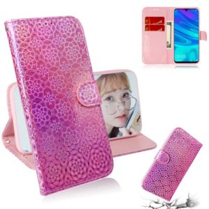 For Honor 9X / 9X Pro Solid Color Colorful Magnetic Buckle Horizontal Flip PU Leather Case with Holder & Card Slots & Wallet & Lanyard(Pink) (OEM)